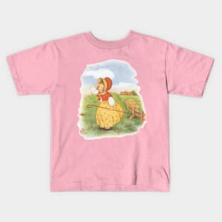 Vintage Mother Goose Nursery Rhymes, Little Bo Peep by Mary Lafetra Russell Kids T-Shirt